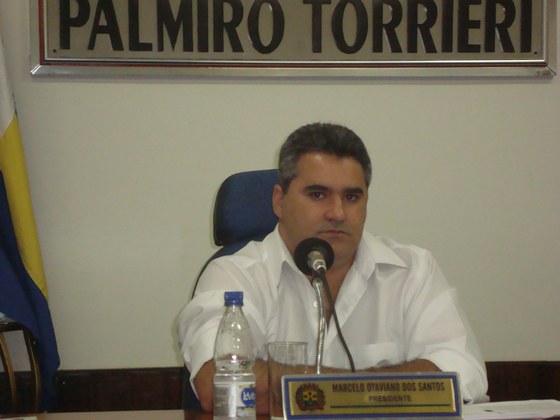 Marcelo Otaviano dos Santos - presidente do Legislativo Municipal e do Comitê de Combate à Dengue