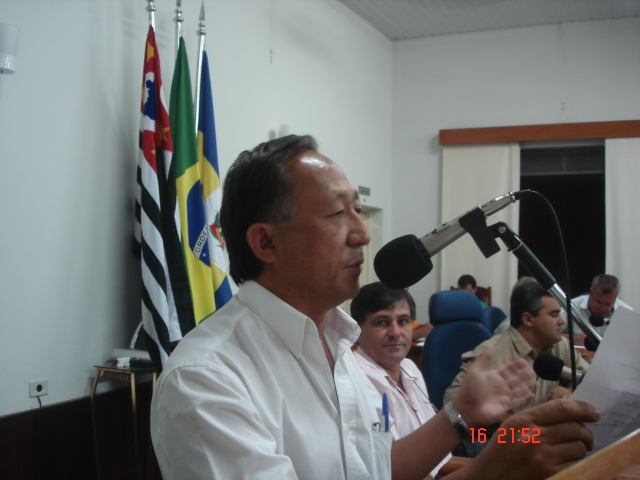 Dr. Cláudio Kubo, durante a sesão do dia 16 de março