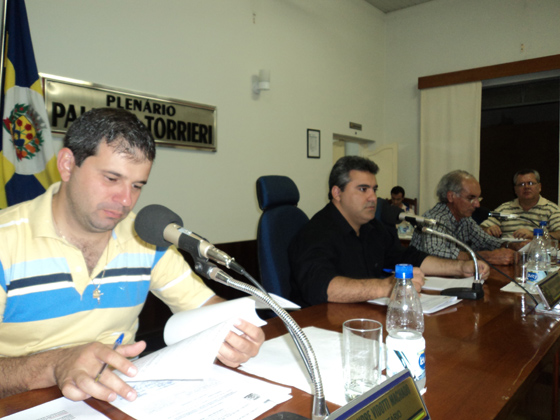 Mesa Diretora (biênio 2009-2010), na sessão do dia 8