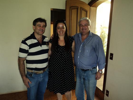 Dr. Lemo e a esposa Elane e o deputado José Mentor