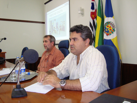 Zinho Cantori e Marcelo Otaviano na reunião do IBGE