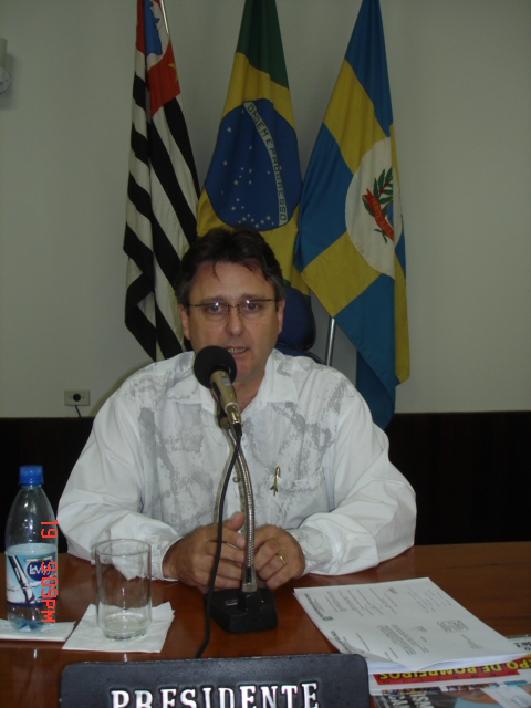 Luiz Carlos Geromini, presidente da Câmara