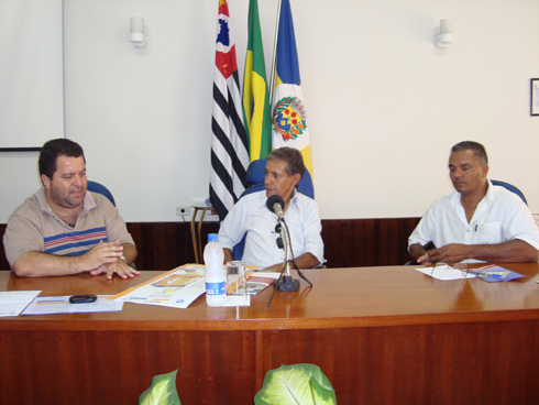 Vereador Fabinho, Luiz Carlos Miranda (assessor do deputado Gilson de Souza e vereador Toninho