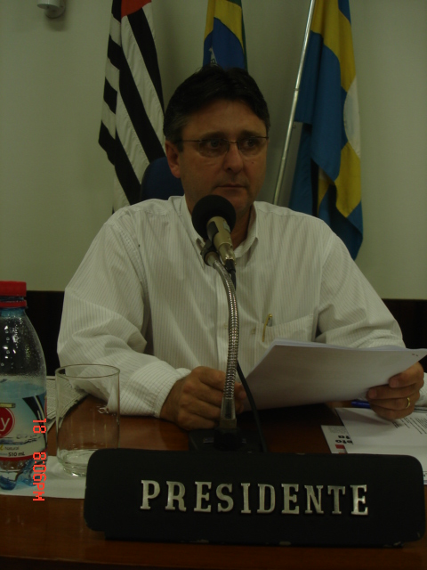 Luiz Carlos Geromini, presidente da Câmara Municipal