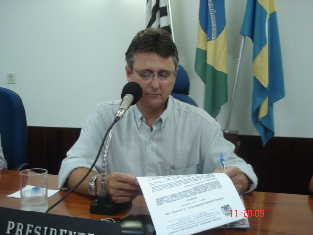 LUiz Carlos Geromini, presidente da Câmara Municipal
