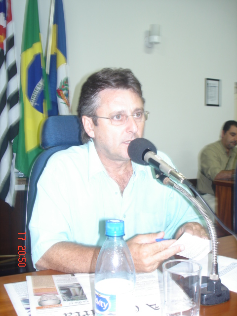 Luiz Carlos Geromini, presidente da Casa de Leis