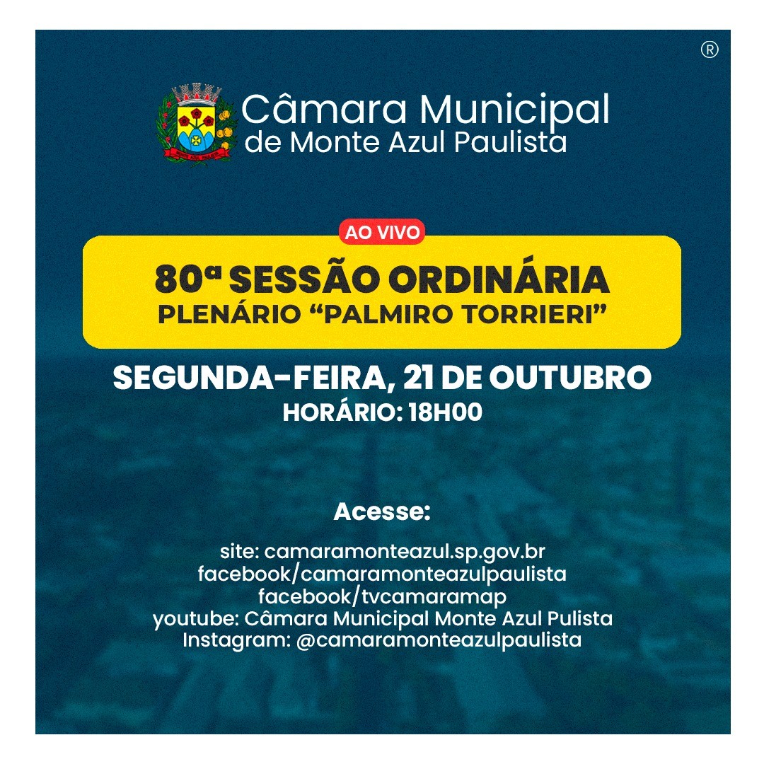 80ª sessão ordinária - 21 de outubro de 2024