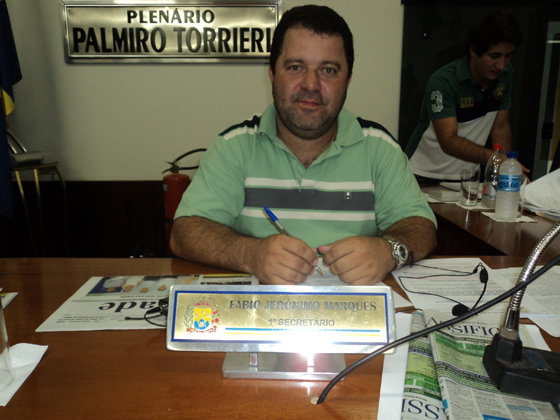 Vereador Fabinho da Delegacia – 1º secretário da mesa diretora (2011-2012)