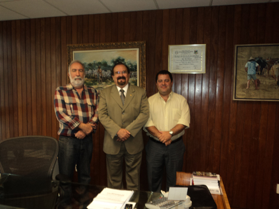 Paulo David, deputado Aldo Demarchi e vereador Fabinho, na Assembleia Legilastiva de São Paulo