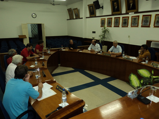 Participantes da reunião do Conseg, na Câmara Municipal