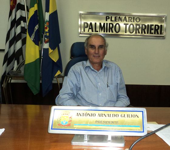 Vereador Nardo Gurjon, presidente do Legislativo Municipal