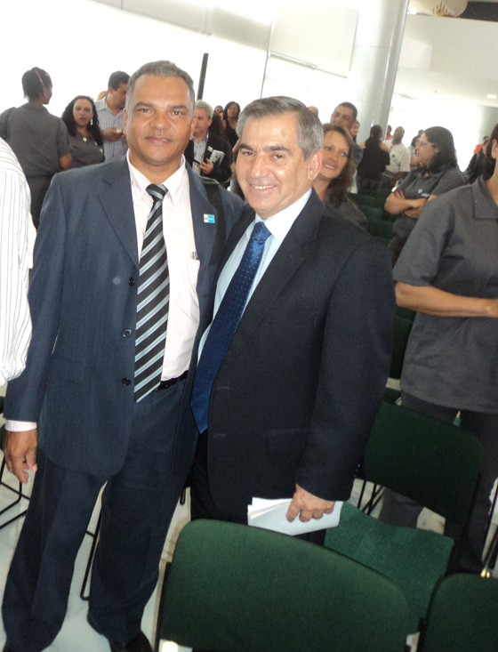 Vereador Toninho do Sindicato e o ministro Gilberto Carvalho