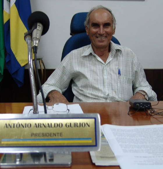 Vereador Nardo Gurjon - presidente do Legislativo