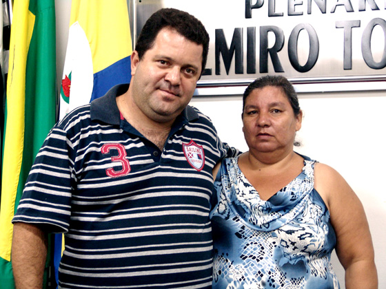 Vereador Fabinho da Delegacia e vereadora Onilda Rocha