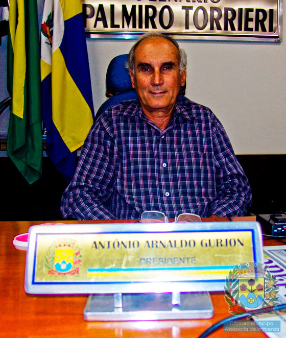 Nardo Gurjon - presidente do Legislativo