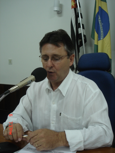 Luiz Carlos Geromini, presidente da Câmara Municipal de Monte Azul Paulista