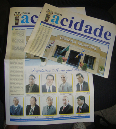 Informativo do Legislativo distribuído em todas as residências de Monte Azul Paulista e Marcondésia