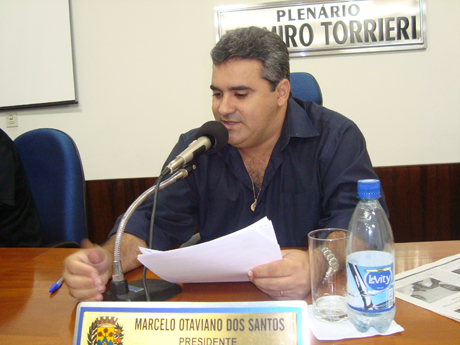 O presidente do legislativo municipal, vereador Marcelo Otaviano dos Santos (PP), aproveitou a primeira sessão ordinária do mês para falar sobre o exp